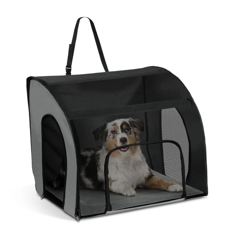 K&H Pet Products Enclosed Large Dog Car Seat, Travel Safety Carrier, Dog Travel